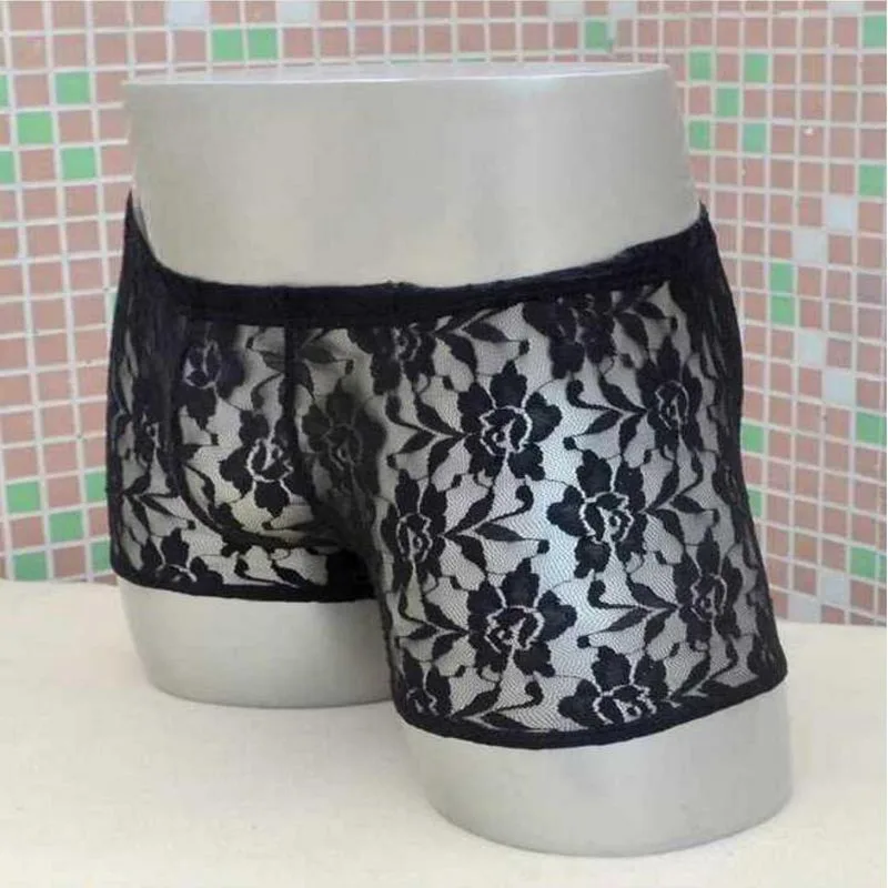 Трусы боксеры мужские кружевные 7 цветов цветов|mens lace lingerie|lingerie men sexysexy lingerie for |
