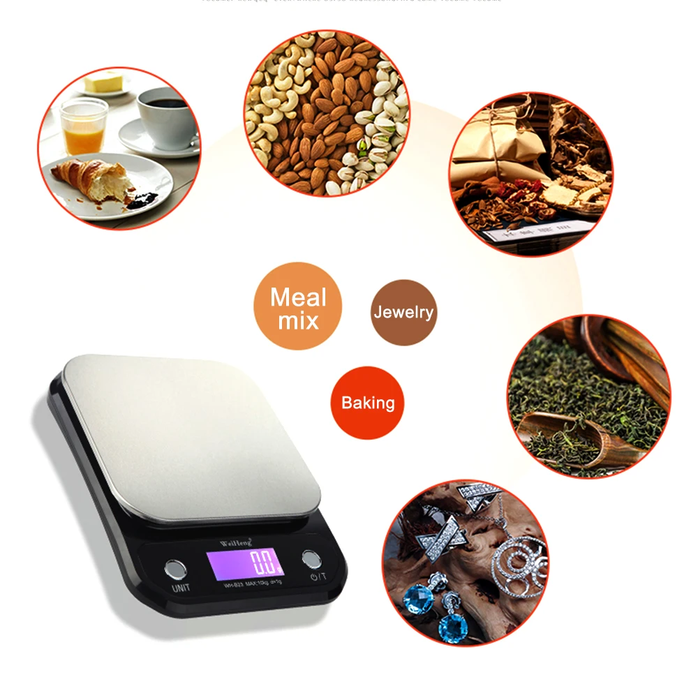 

Digital Kitchen Scale Food Baking Cooking Scale 10kg/22Lbs with Backlight LCD Grams / Ounce Kitchen Tool Kitchen Accessories