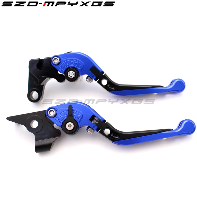 Синий Для SUZUKI GSR 400 2008-2012 GSR 600 2006-2011 GSR 750 2011- аксессуары для мотоциклов Складные Выдвижные Тормозные Рычаги Сцепления - Цвет: Синий
