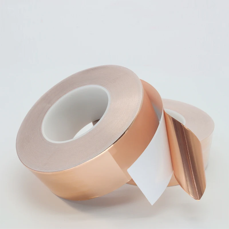 20 Meters 5/6/8/10/15/20/30/40/50mm Single Conductive Adhesive Copper Foil Tape EMI Shielding Heat Resist for Electric Guitar images - 6