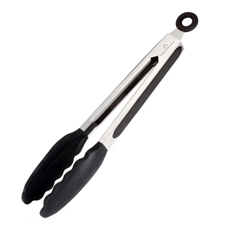 1Pc BBQ Tongs Щипцы для барбекю, набор кистей для запекания, силиконовая щетка для масла, кухонные щипцы, щипцы для барбекю, гриля, мяса, щипцы для барбекю, масляный соус, щетка, инструменты для барбекю - Цвет: 1Pc BBQ Tongs