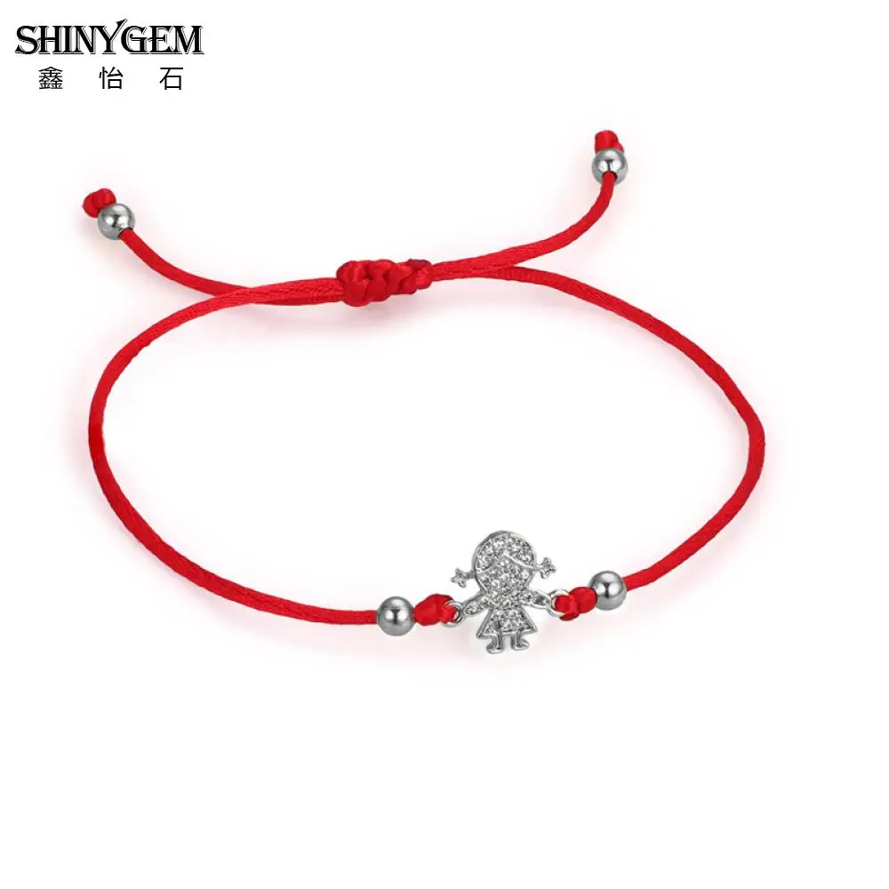 Браслеты на запястье ShinyGem регулируемые оплетенные браслеты ручной работы с