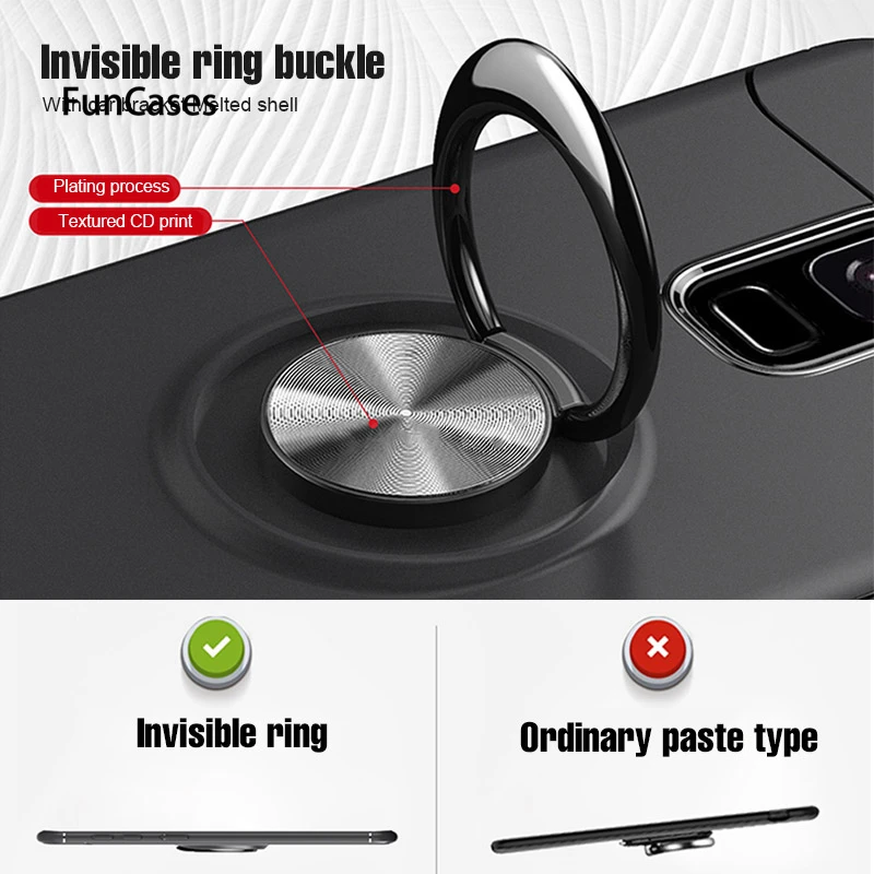 Роскошный мягкий силиконовый автомобильный чехол держатель для samsung Galaxy S9 Plus S8 Note