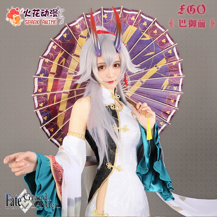Горячее! Fate Grand Order Tomoe Gozen Косплей Костюм китайская чехонгсамская Униформа