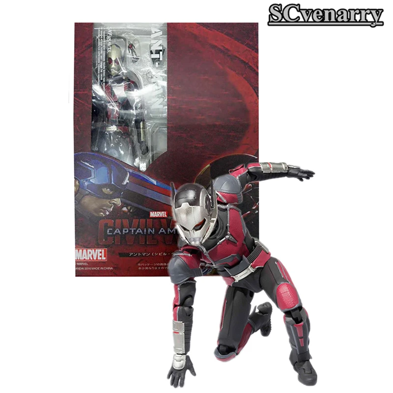 Мстители Капитан Америка Civil War Ant Man ОСА подвижная статуя ПВХ фигурка супергероя