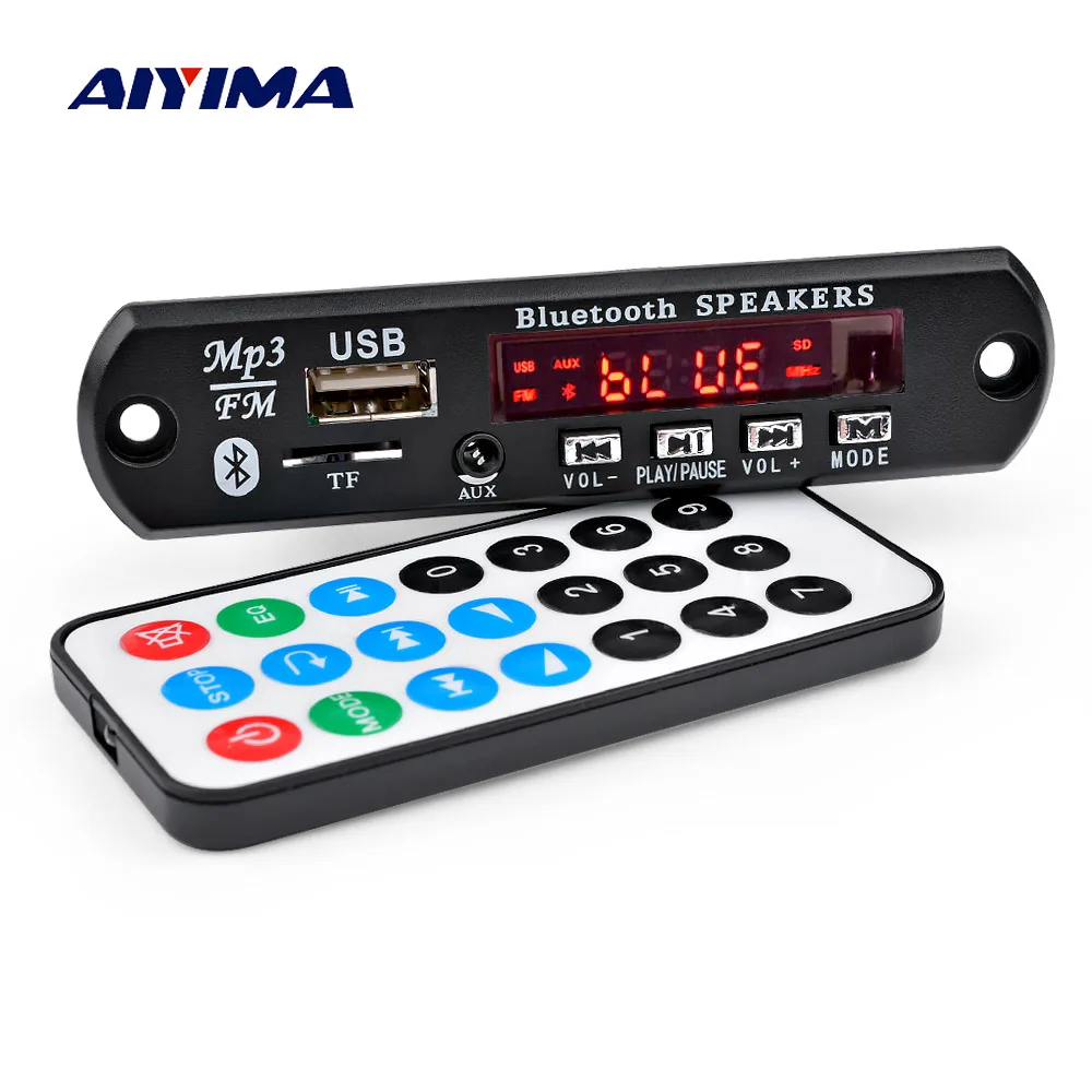 AIYIMA Amplificador Bluetooth 5,0 MP3 декодер плата приемник стерео усилитель звука 15Wx2 аудио декодирование USB TF FM AUX домашний усилитель