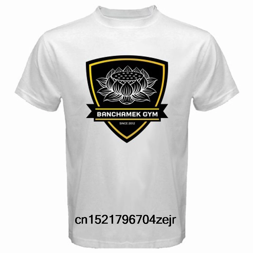Мужская футболка BANCHAMEK GYM Buakaw Por Pramuk Muay Thai белая забавная новинка wo для мужчин -