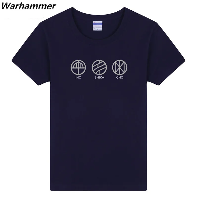 Warhammer Наруто футболка Косплэй ино-шика-чо аниме вентилятор лето хлопок короткий