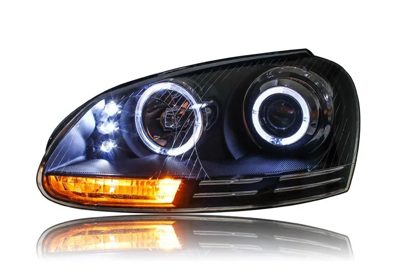 OUMIAO Стайлинг для Volkswagen Jeta фары 2006-2010 Jeta Mk5 светодиодный фонарь светодиодный DRL Биксеноновые линзы Высокий Низкий луч парковка