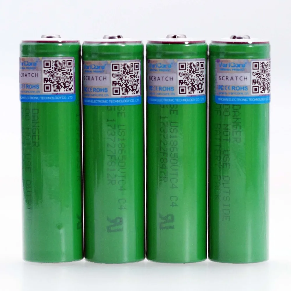 VariCore Новый 3 6 V 18650 US18650VTC4 2100mAh VTC4 20A 30A разрядный перезаряжаемый аккумулятор +