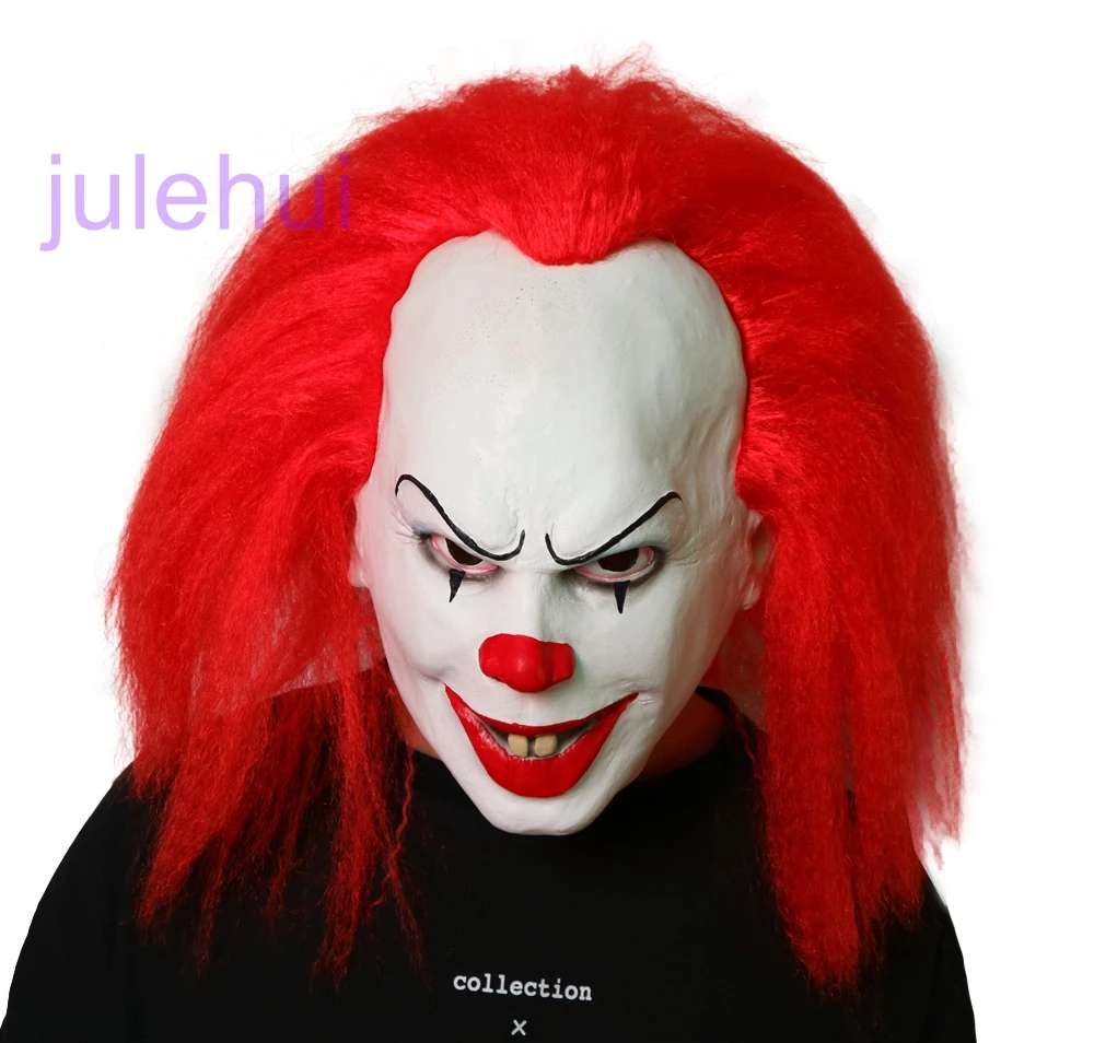 Маска клоуна Pennywise 2017 Новый фильм Стивен Кинг это маски Классическая страшная