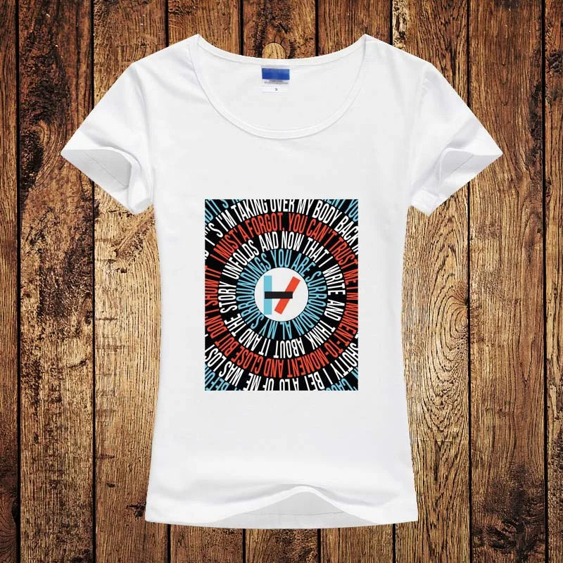 2017 Единорог Blusa Летом Рок н Ролл Футболки Женщины Harajuku Двадцать Один Пилотов