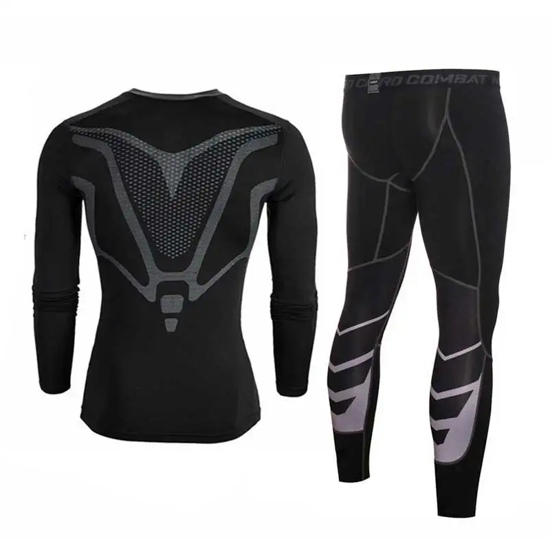 Для мужчин Pro быстросохнущие компрессионные кальсоны для фитнеса зимние Gymming