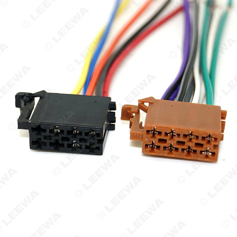 Универсальный Мужской жгут проводов LEEWA автомобильный стереоадаптер с разъемом