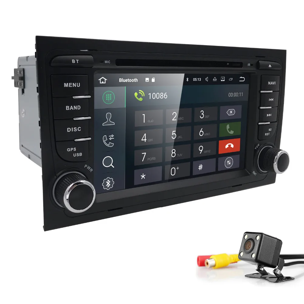2 din Android 8 0 Автомобильный мультимедийный dvd плеер для SEAT EXEO Audi A4 B6 B7 2002 2003 2004 2005 2006 S4