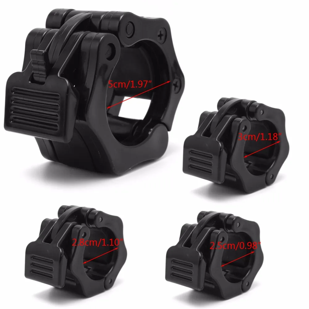 2Pcs Dumbbell Barbell Collar Clips Clamp Gym Weight Lifting Fitness Training New