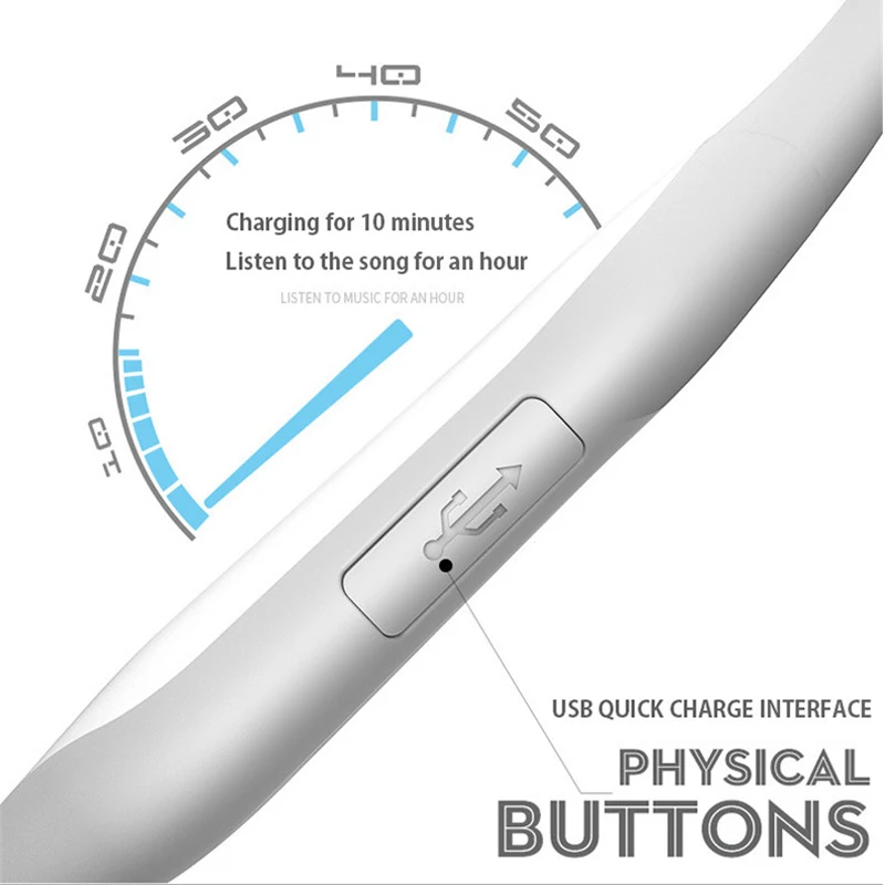 New Technology Bone Conduction Headset Wireless Bluetooth Headphones Waterproof Lightweight Wireless Earphones For iPhone X