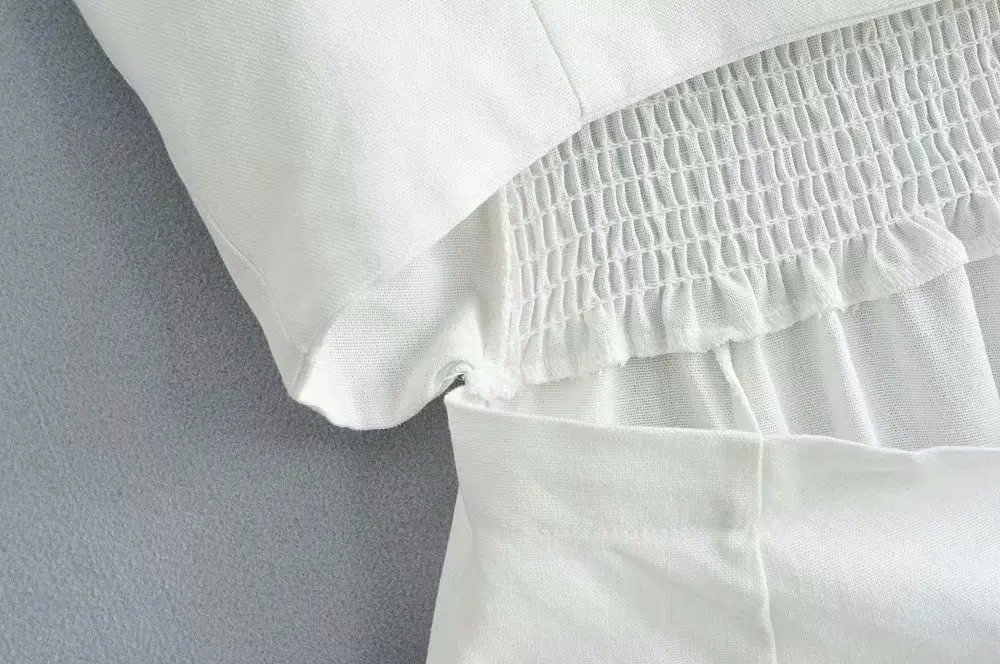 Летнее открытое женское платье на пуговицах 2019 без рукавов с разрезом vestidos Белое