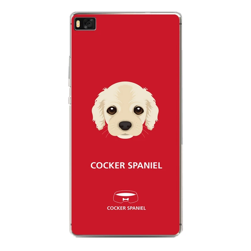 Cartoon Soft Clear TPU Phone Case For huawei P10plus P8 P9lite honor 3c 4c 6a 7 8 9 5c Coque Dog Cut Printed Cover Free Shipping | Мобильные