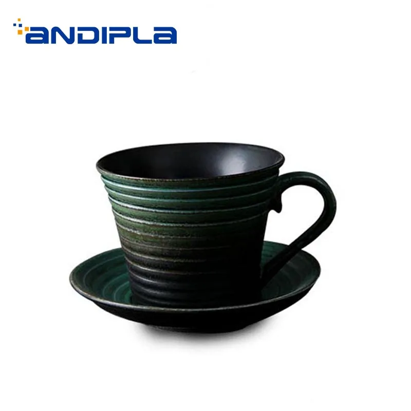 250 мл японский стиль латте кофейная чашка с блюдцем набор винтажные молочные