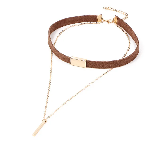 ZOEBER женское колье из черного бархата золотистого цвета|black velvet choker necklace|velvet