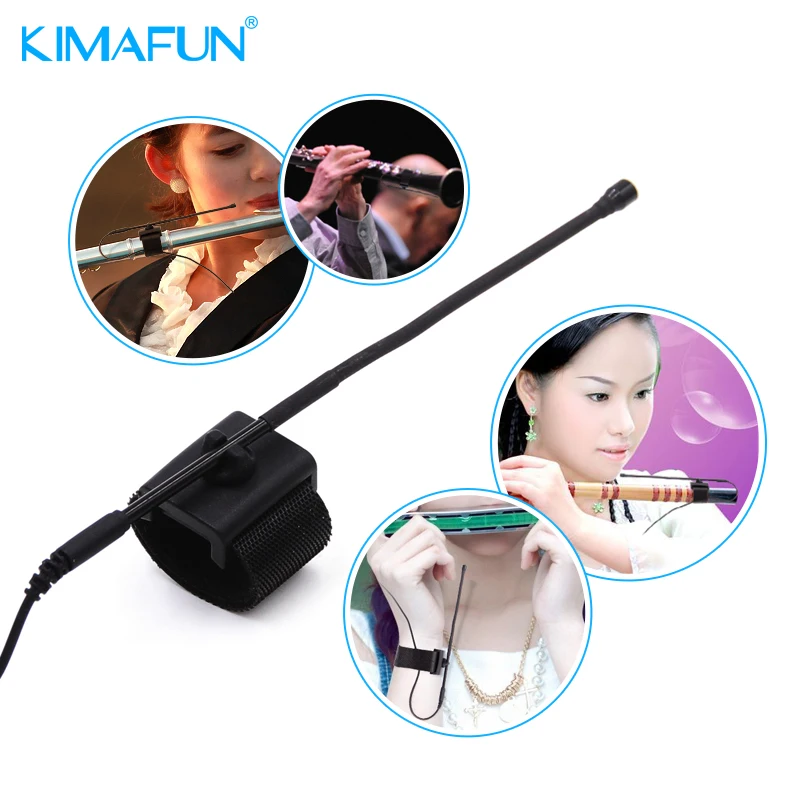 KIMAFUN CX900 нагрудный Микрофон Воротник Пикап микрофон проводной инструмент флейта микрофон клип для Shure Sennheiser MiPro AKG