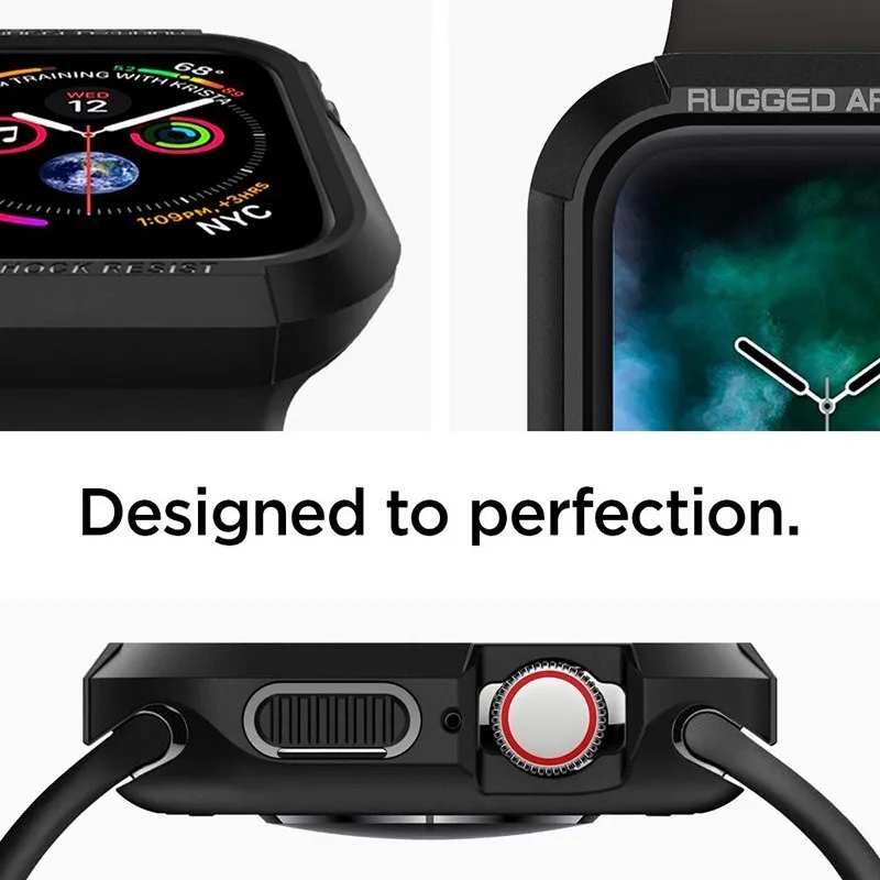 Тонкий ТПУ чехол для часов Apple Watch 4/2/1 40 мм 44 ремешок мягкий прозрачный Защита