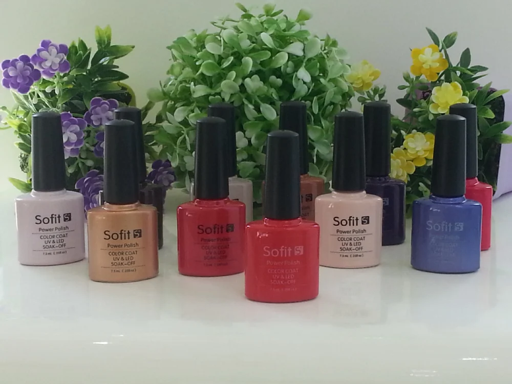 Colors UV Gel Polish Sofit Soak Off 7.3ml Long-lasting glitter gel | Красота и здоровье