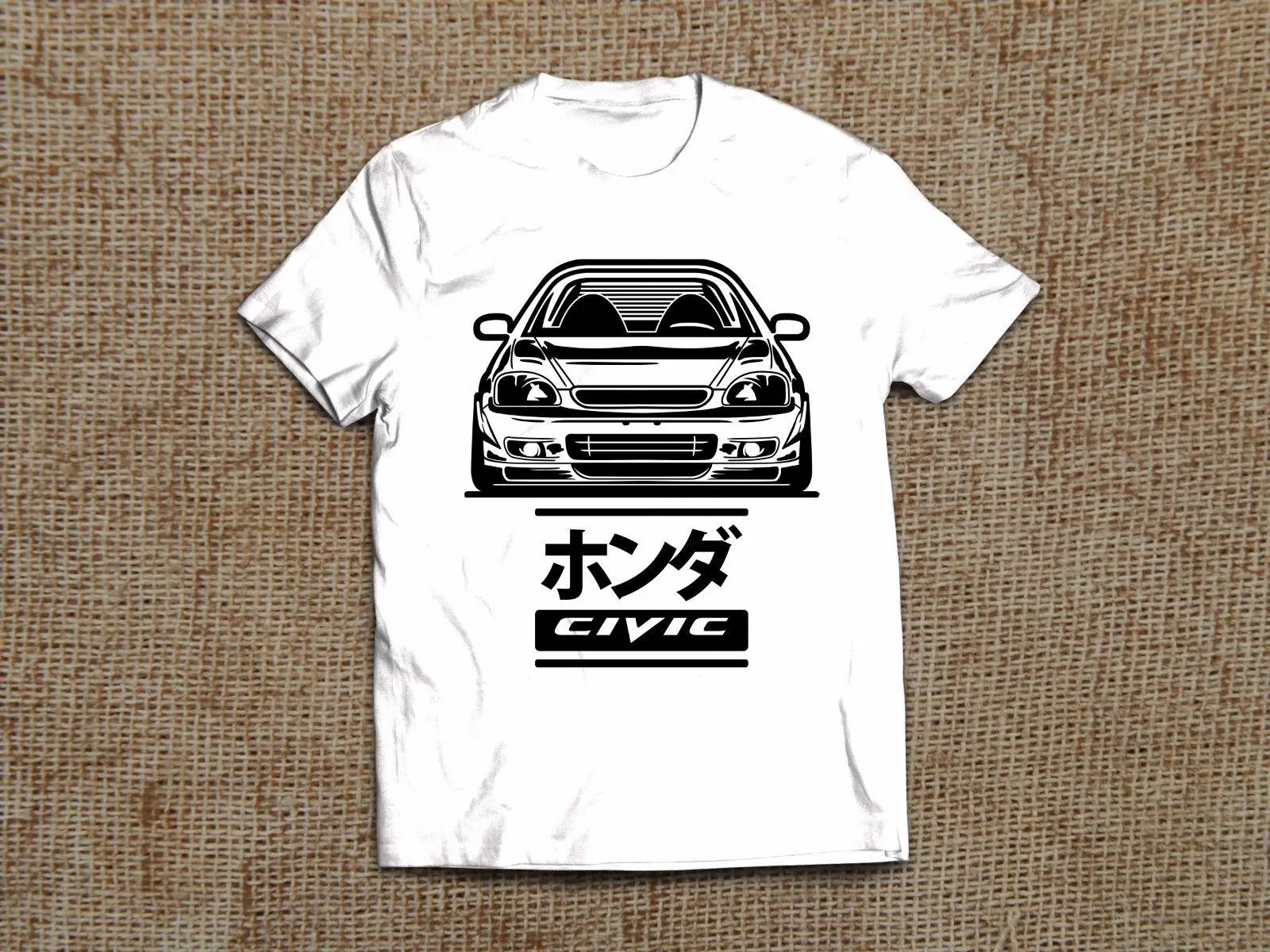 Футболка мужская с круглым вырезом рубашка принтом коротким рукавом в японском