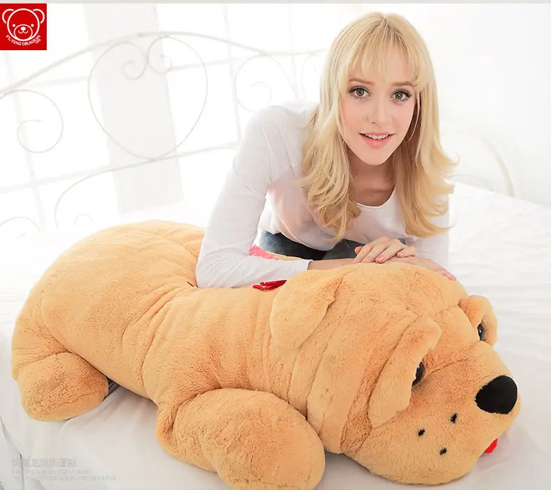 

47" plush toy Bulldog dog doll stuffed animals kids soft toys pillow 120CM