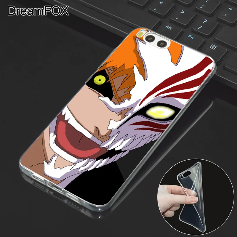 DREAMFOX M408 Bleach Cartoon Soft TPU Silicone Case Cover For Xiaomi Mi Note 2 3 4 5 6 8 SE M5 4C 4S 5C 5S 5X 6X A1 Plus |