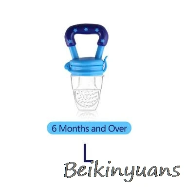 Blue L Детская соска, кормушка для свежего питания, Детская фруктовая соска для кормления, безопасные детские товары, соска, пищевая добавка - Цвет: Blue L