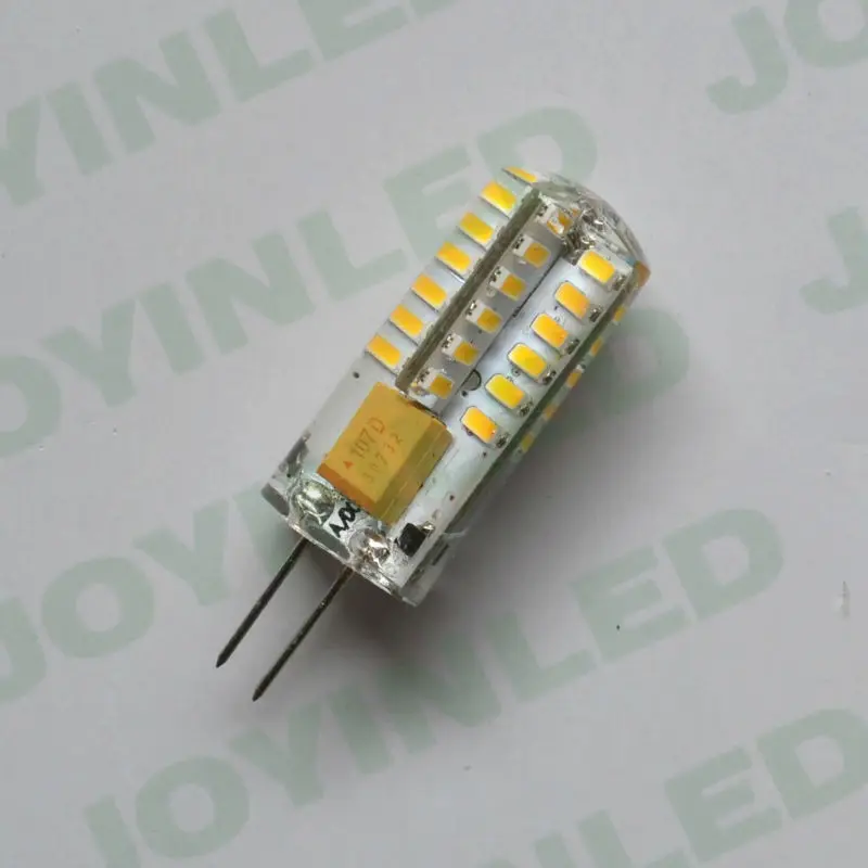 

10pcs/lot 3W Dimmable G4 auto led lamp 48leds 3014 Silica gel led Ceiling lamps DC 12V non-polar car bulb lamp free shipping
