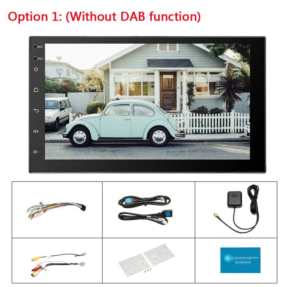 Podofo 2 Din Android автомобильный Радио 7 ''Автомобильный мультимедийный плеер gps Bluetooth