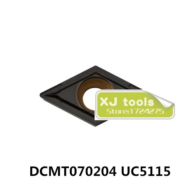 Бесплатная доставка 10 шт. DCMT070204 UC5115 карбидные вставки для SDJCR/SDFCR/SDQCR/SDNCN токарные