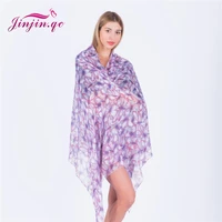 jinjin qc fashion sequins scarves women butterfly and dragonfly print scarf gold iron wraps and shawls bandana echarpe foulard