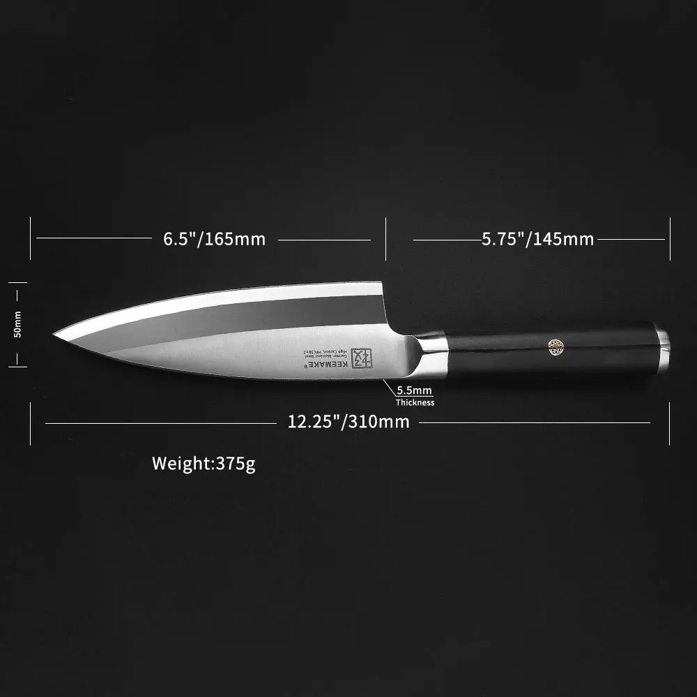 SUNNECKO 8 25 &quot/6 5&quot Деба шеф-повар Ножи сашими ножи Пособия по немецкому языку 1 4116