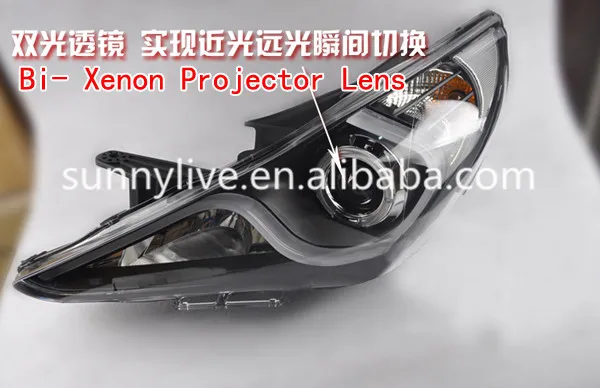 2009-2014 год для Hyundai Sonata YF Соната i45 Ангельские глазки LED Фары автомобиля Налобные