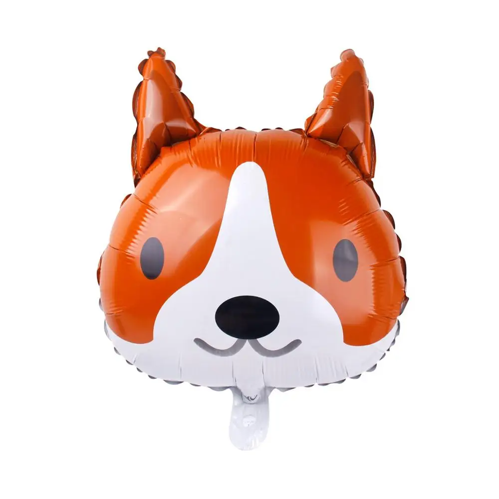 puppy QIFU 18 дюймов животные голова фольги Воздушные шары милый лиса кролик панда собака воздушный шар животных вечерние Декор лес Индивидуальные Дети Декор Игрушки - Цвет: puppy