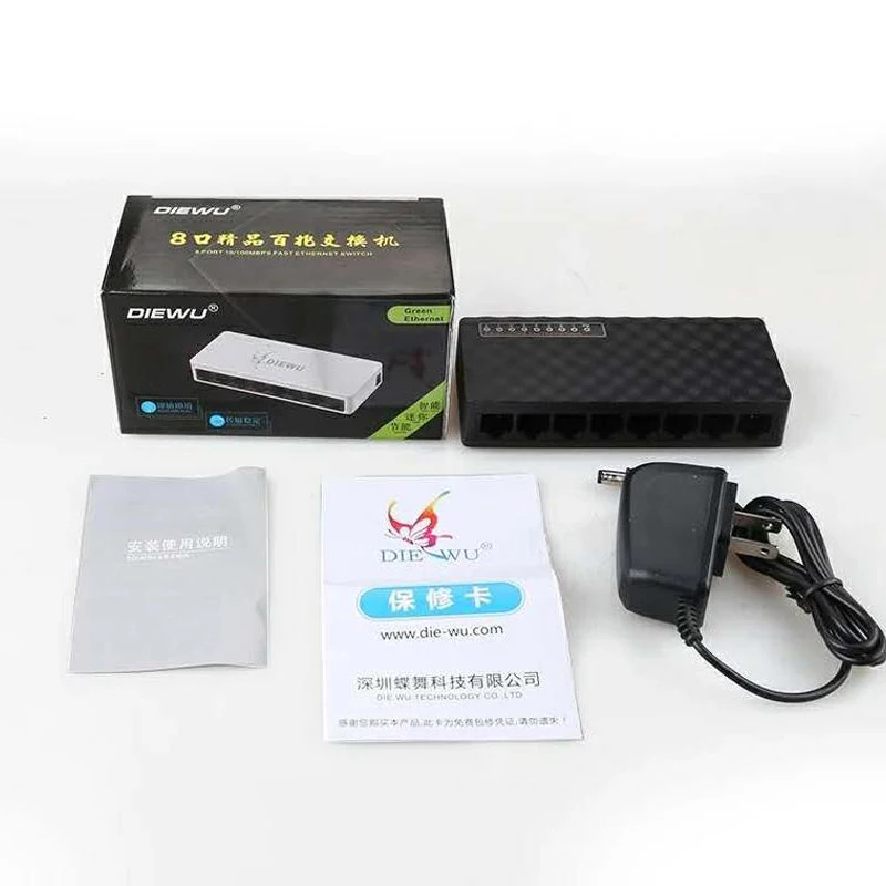 Камер Мгновенной Печати mini 8 портовый коммутатор для высокоскоростной сети Ethernet сетевой коммутатор gigabit 100 Мбит порт lan переключатель концентратора HUB Ethernet 8 портов полный или полудуплекс обмена
