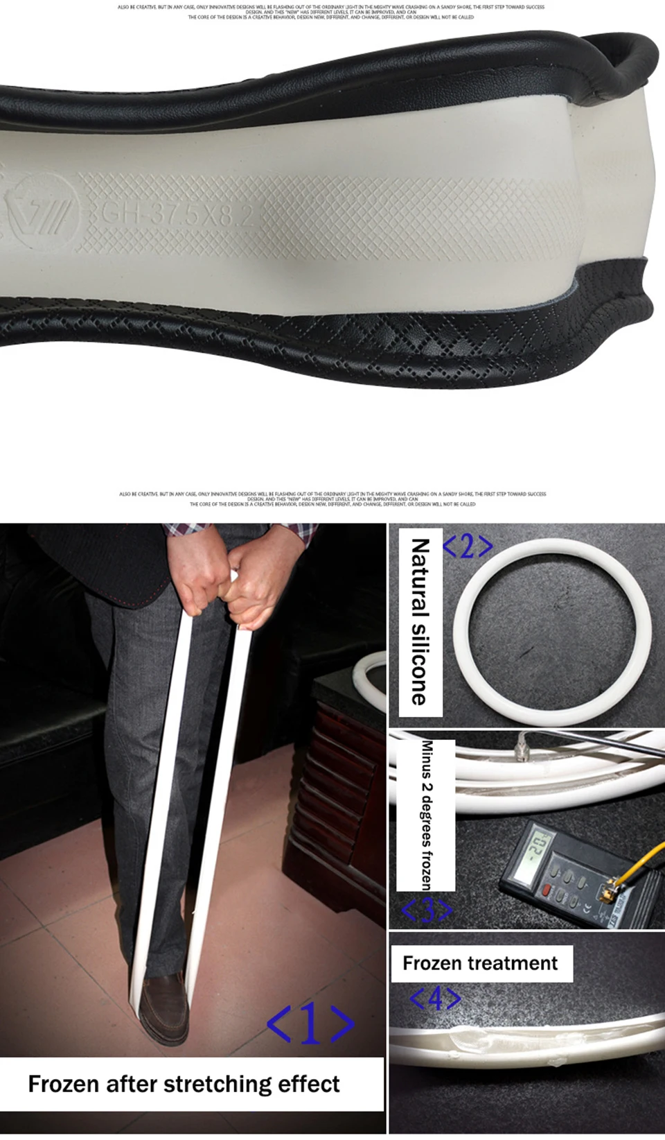 Автомобильный ветер 38 см Натуральная яловая кожа авто чехол рулевого колеса автомобиля Черный для lancer x 10 kia rio четыре сезона автомобильные аксессуары