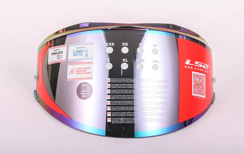 LS2 Valiant шлем козырек дым Радуга Серебряный Объектив щит только для LS2 FF399 модель с анти-туман патч отверстия