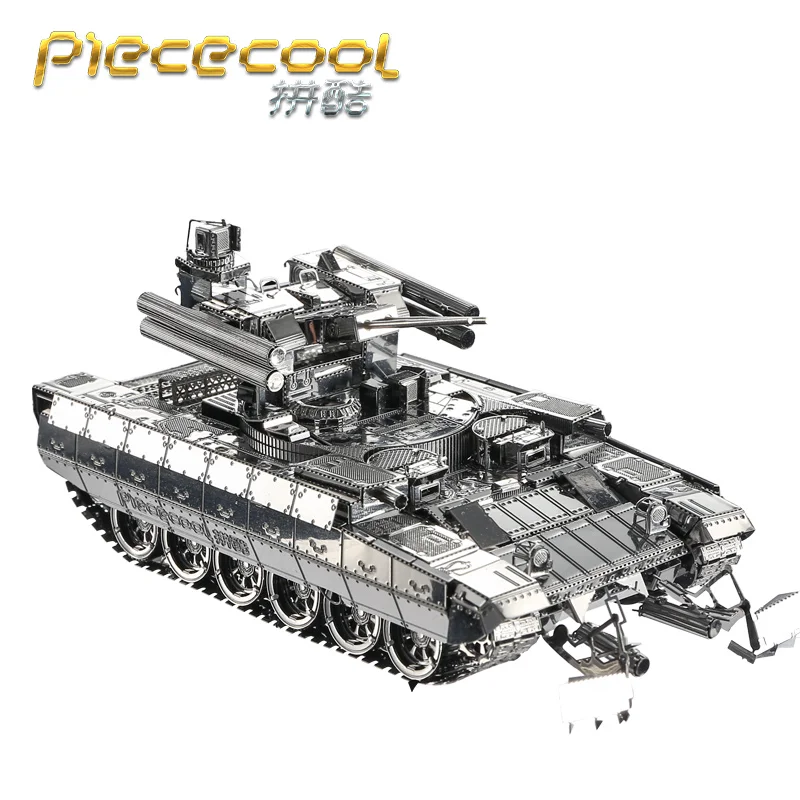 Piececool BMPT Танк 3D лазерная резка металла головоломка DIY Сборка Модель-пазл военный