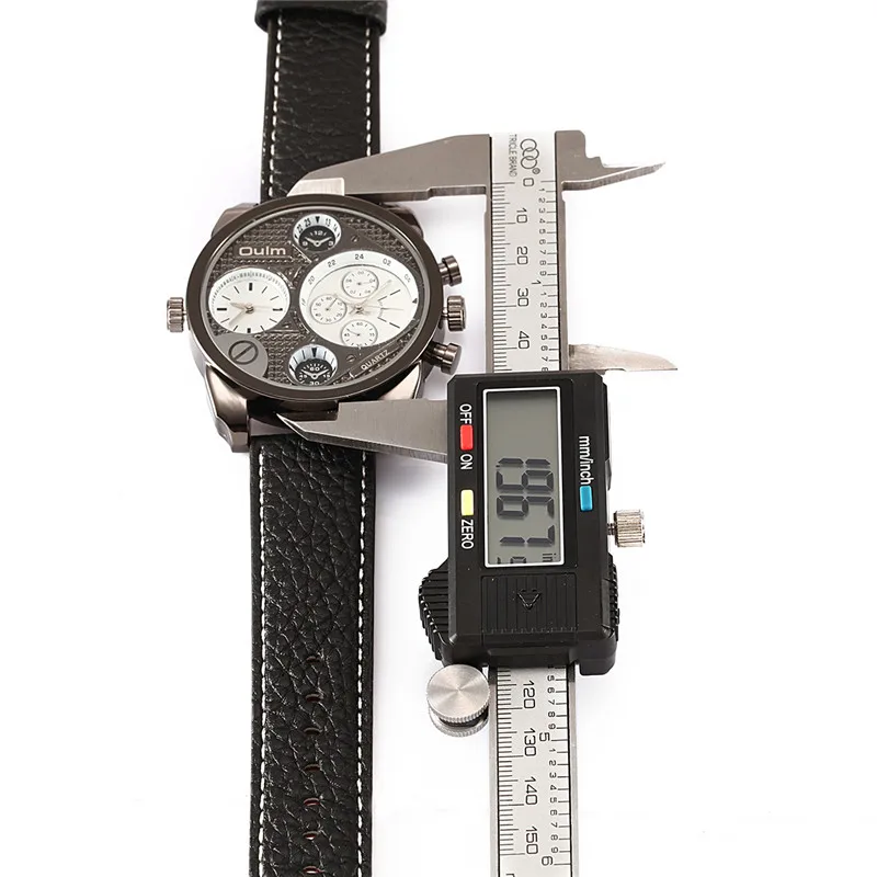 Модные дизайнерские Брендовые мужские часы OULM высококачественные двойные