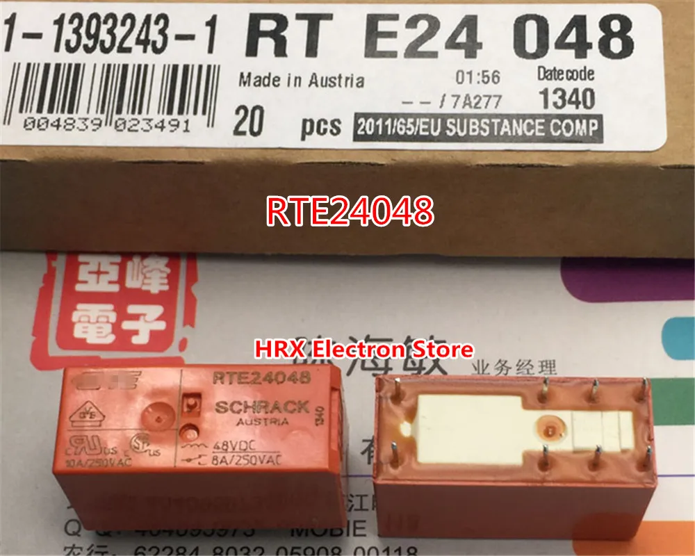 10 шт./лот реле RTE24005 RTE24012 RTE24024 RTE24048 8A 8PIN новинка оригинал|Реле| |