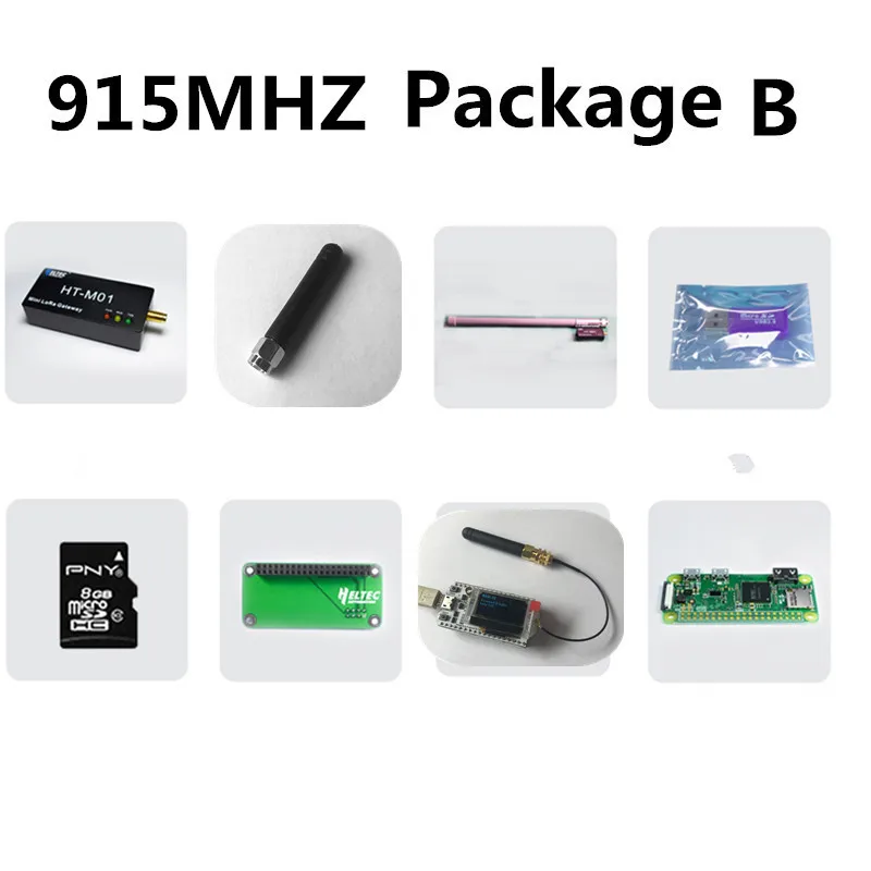 915MHZ Package B Мини Lora шлюз LoraWan SX1301 sx1255/57 lora 8 каналов 433 МГц/470 МГц/868 МГц/915 МГц для шлюза Интегрированный для Raspberry Pi - Цвет: 915MHZ Package B