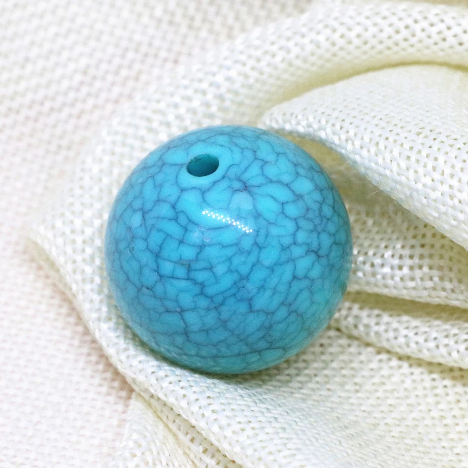 Новое поступление 3 шт СИНИЙ ВЕНОК круглый шар кулон синтетический lvory имитация