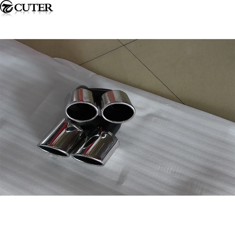 Q5 RSQ5 Rear bumper diffuser lip exhaust pipes For Audi Q5 RSQ5 13-16