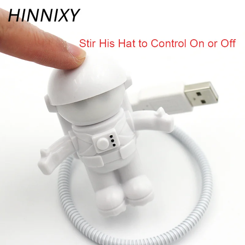 Hinnixy мультяшный светодиодный астронавт ночник USB DC 5V настольная лампа