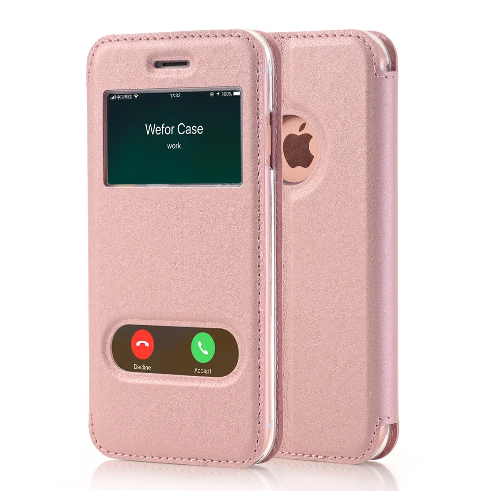 Чехол для Apple iPhone 7 Plus и 8 роскошный флип кошелек из искусственной кожи чехол с